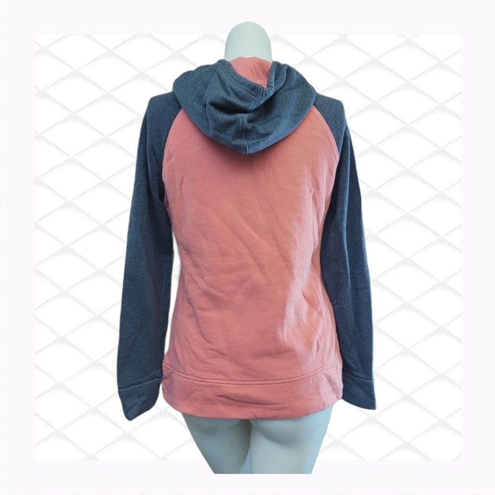 Adidas Pullover peach and gray Hoodie Medium - Picture 2 of 4